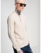 Tommy Jeans Bluza slim fit cu decolteu henley - Bej