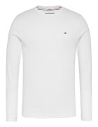 Tommy Jeans Bluza slim fit de bumbac organic - Alb