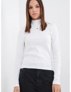 Tommy Jeans Bluza slim fit din amestec de bumbac - Alb