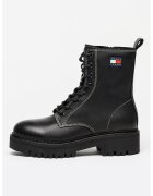 Tommy Jeans Bocanci cu logo - Negru