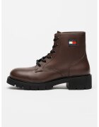 Tommy Jeans Bocanci din piele - Maro cognac