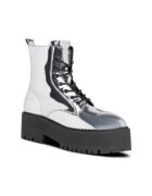 Tommy Jeans Botine dama - piele ecologica - gri
