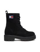 Tommy Jeans Botine dama - piele naturala - negru -