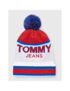Tommy Jeans Caciula cu imprimeu logo si pom pom