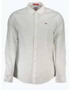 Tommy Jeans Camasa barbati Oxford cu croiala Slim fit alb 62192 - Alb