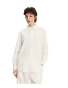 Tommy Jeans Camasa dama - bumbac/in - ecru -