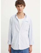 Tommy Jeans Camasa din bumbac DM0DM19526 - Albastru deschis - Albastru deschis