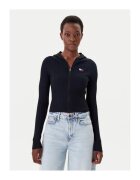 Tommy Jeans Cardigan dama - Negru - 88% viscoza - 12% poliester reciclat -