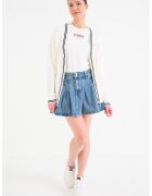 Tommy Jeans Cardigan relaxed fit cu nasturi si aspect texturat - Crem