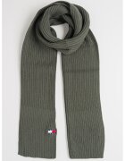 Tommy Jeans Fular din bumbac organic Heritage - Verde feriga