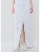 Tommy Jeans Fusta lunga cu croiala dreapta si slit frontal