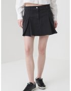 Tommy Jeans Fusta mini din denim cu model plisat