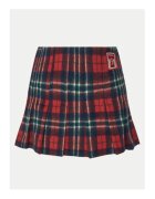 Tommy Jeans Fusta mini - rosu - 90% poliester - 10% lana -