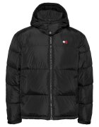 Tommy Jeans Geaca bufanta cu umplutura de puf - aspect matlasat si gluga - Negru
