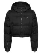 Tommy Jeans Geaca crop bufanta - Negru