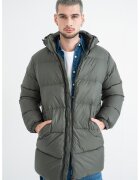 Tommy Jeans Geaca cu gluga detasabila si umplutura de puf - Verde masliniu