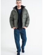 Tommy Jeans Geaca cu umplutura de puf si gluga - Verde inchis