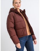 Tommy Jeans Geaca cu vatelina si gluga - Maro