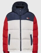 Tommy Jeans Geaca dama - Poliester - Multicolor - Rosu/Alb/Bleumarin