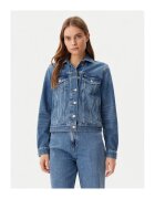 Tommy Jeans Geaca de blugi Dama - Albastru - 69% bumbac - 30% bumbac reciclat - 1% elastan