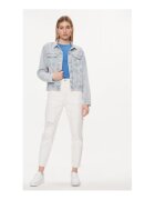Tommy Jeans Geaca de blugi Dama - Albastru - 80% bumbac - 20% bumbac reciclat -