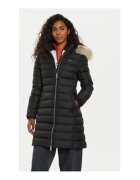 Tommy Jeans Geaca de iarna dama - Negru - 100% poliester reciclat -