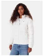 Tommy Jeans Geaca de puf dama alb -