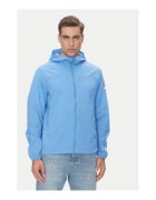 Tommy Jeans Geaca de tranzitie barbati - albastru - 100% nailon reciclat