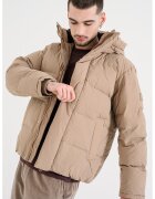Tommy Jeans Geaca lejera cu gluga - Maro taupe deschis