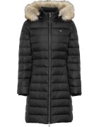 Tommy Jeans Geaca lunga cu umplutura de puf - Negru