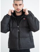 Tommy Jeans Geaca regular fit cu logo - Negru
