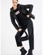 Tommy Jeans Geaca slim fit cu gluga - Negru