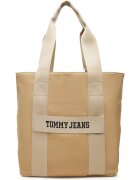 Tommy Jeans Geanta barbati - tkanina - bej - universala