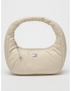 Tommy Jeans Geanta de piele ecologica cu logo - Crem
