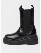 Tommy Jeans Ghete Chelsea din piele - Negru