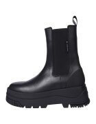 Tommy Jeans Ghete Chelsea flatform de piele - Negru