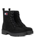 Tommy Jeans Ghete dama - casual - piele intoarsa - negru