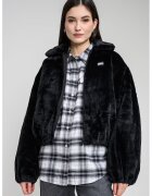 Tommy Jeans Haina din blana sintetica cu fermoar - Negru