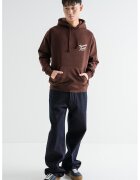 Tommy Jeans Hanorac cu imprimeu contrastant pe partea din spate - Alb fildes/Maro