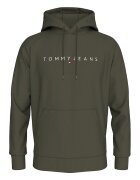 Tommy Jeans Hanorac cu imprimeu logo si buzunar kangaroo - Kaki