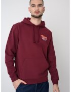 Tommy Jeans Hanorac cu logo si buzunar kangaroo - Visiniu