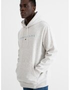 Tommy Jeans Hanorac din amestec de bumbac cu logo brodat - Gri melange
