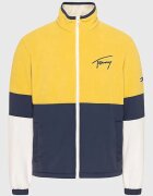 Tommy Jeans Jacheta barbati - Poliester - Multicolor - Alb/Galben/Bleumarin