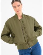 Tommy Jeans Jacheta bomber cu vatelina si logo discret Essential - Verde masliniu