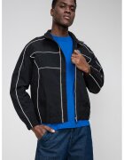 Tommy Jeans Jacheta cu garnituri contrastante - Alb/Negru