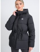 Tommy Jeans Jacheta cu vatelina si talie ajustabila - Negru