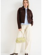 Tommy Jeans Jacheta din amestec de lana cu buzunare cu clapa - Maro