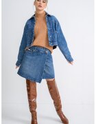 Tommy Jeans Jacheta din denim cu nasturi - Albastru