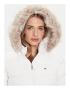 Tommy Jeans Palton de iarna Dama - Ecru - 100% poliester reciclat