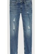 Tommy Jeans Pantaloni barbati - Bumbac - Albastru2